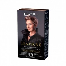 Стойкая крем-краска для седых волос ESTEL ВЕЛИКАЯ 8/76 светло-русый коричнево-фиолетовый